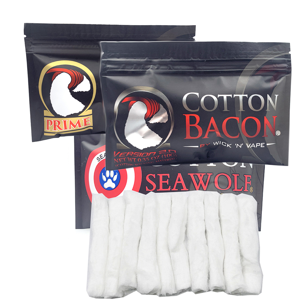 Vaping Goods - Paquete de 2 algodón Bacon Prime