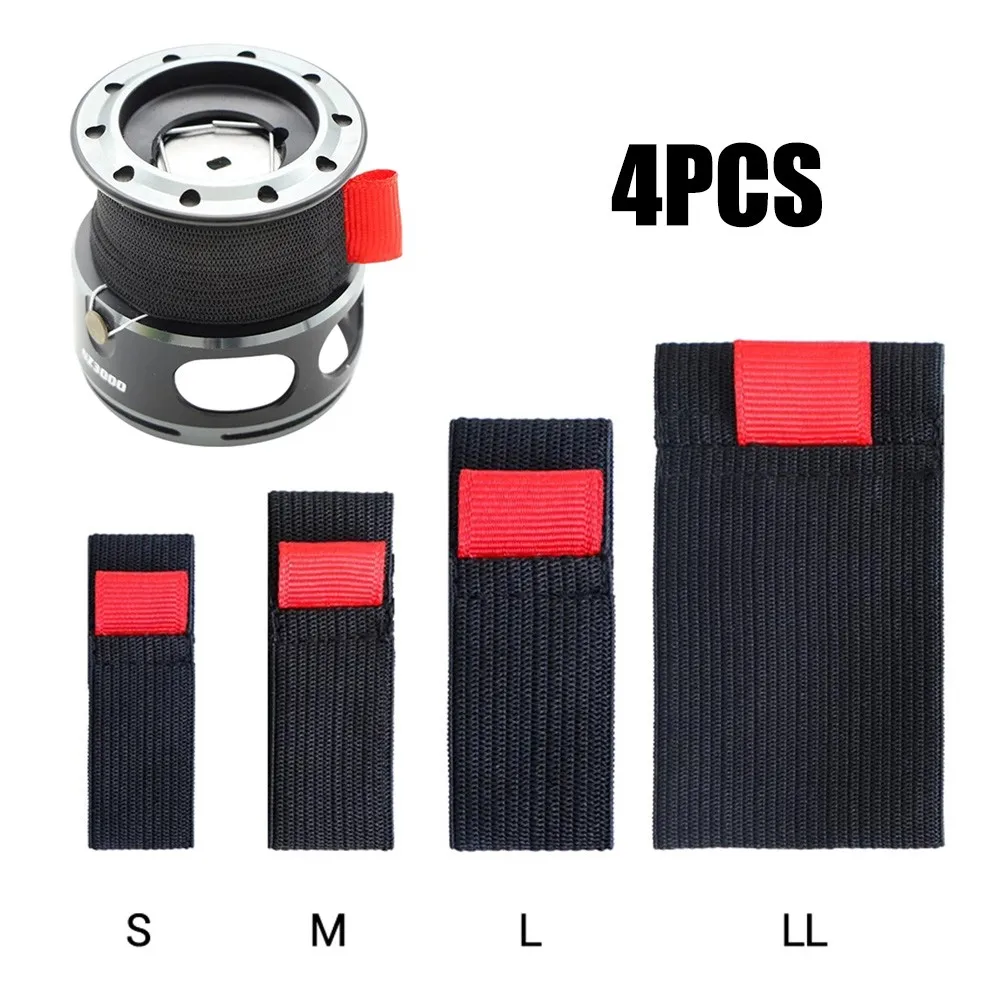 Mesh Coil Strip - 4 Uds negro + rojo S