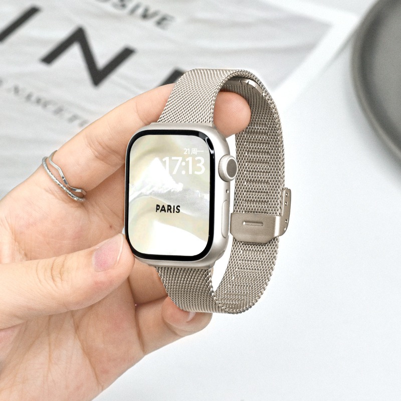 Correa Milanese Loop para Appl - Mesh Coil Strip reseña y precio