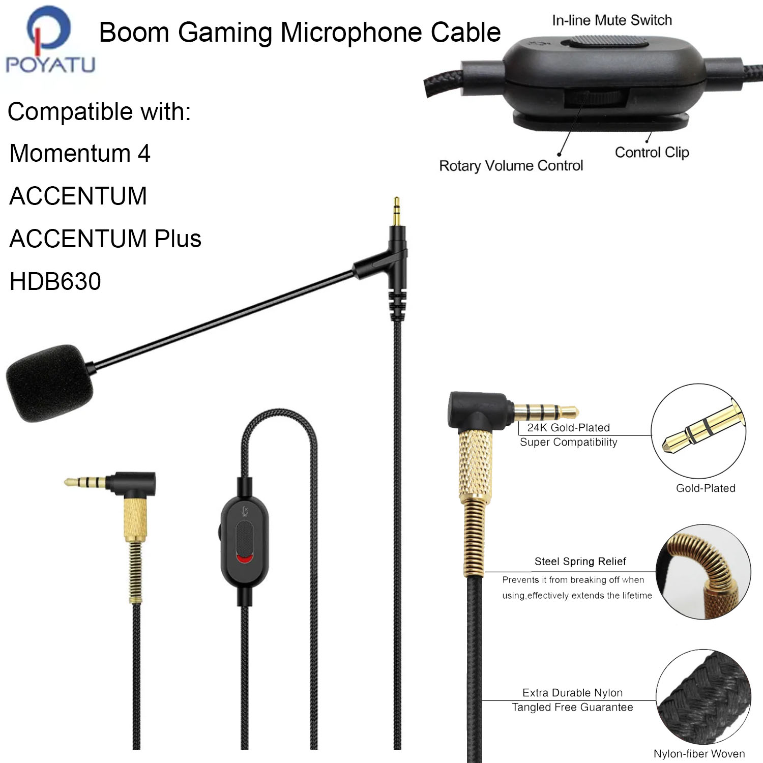 Cable de auriculares Boom Mic  - Sennheiser Headphone Momentum 4 reseña y precio